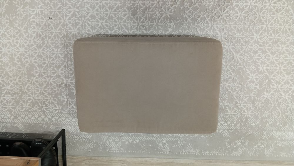 Пуфик мебель серый