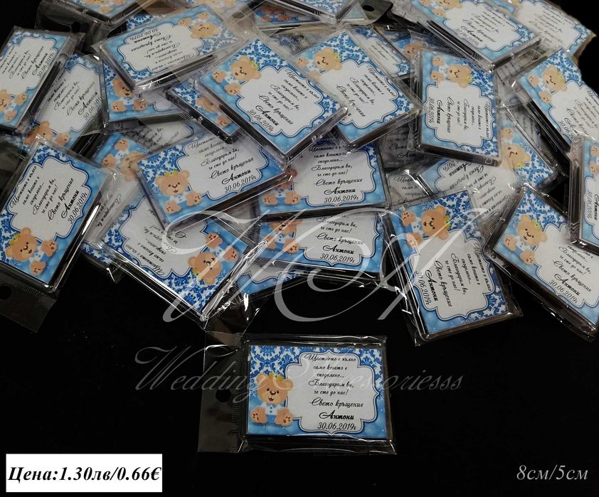 Подаръчета за кръщене, магнити за кръщене, подаръчета за кръщене