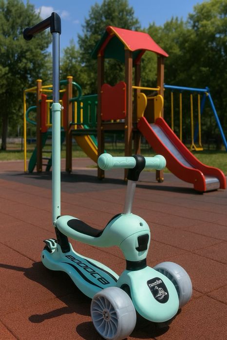 Тротинетка с родителски контрол и светеи гуми