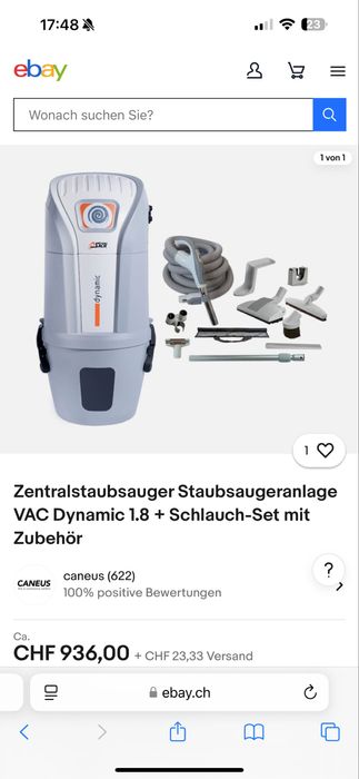 SACH - професионална прахосмукачка за вграждане