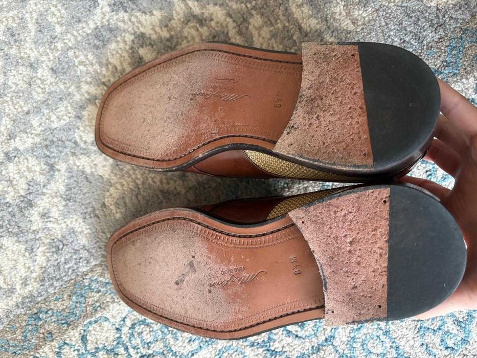 Pantofi Mezlan piele impletita