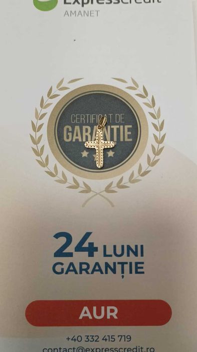 [AG24 Harlau B.45718.1] Pandantiv aur 14k 1.35g -Garantie 2 ani!