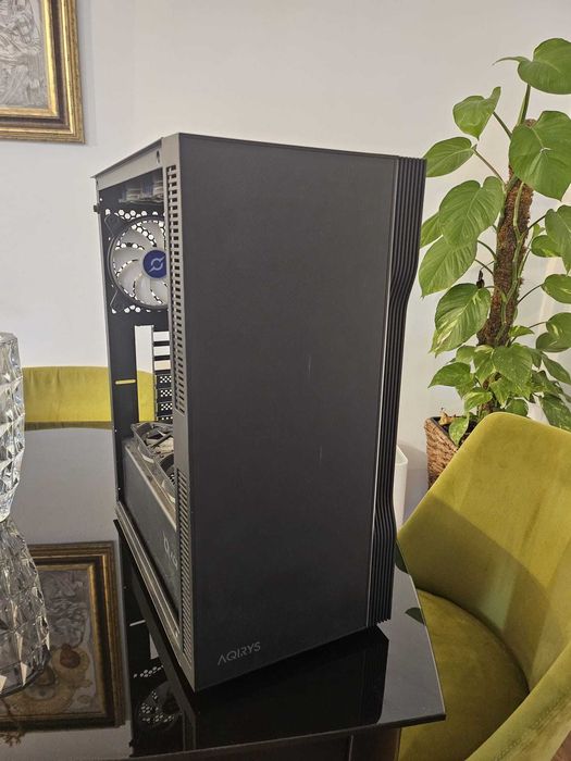 Carcasa Gaming Aqyris Aqirys Electra cu 8 ventilatoare controller RGB