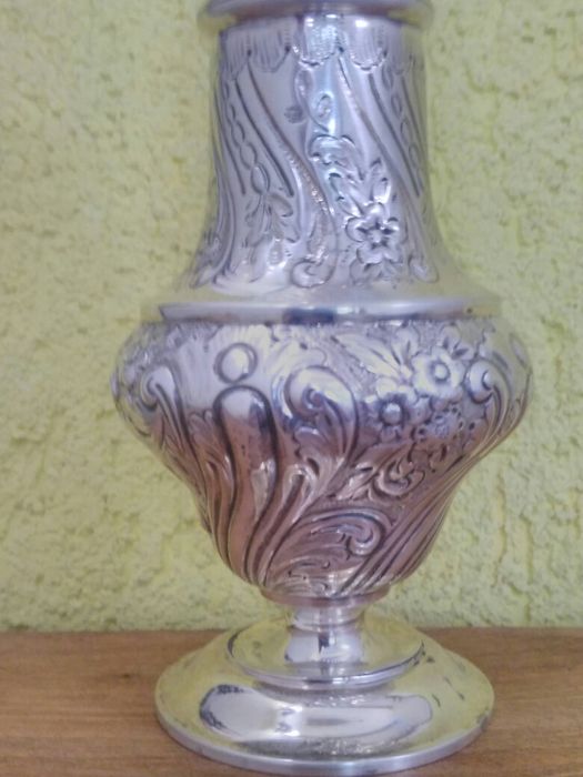 Продавам сребърна захарница Бирмингам 1902 марка T. Wooley