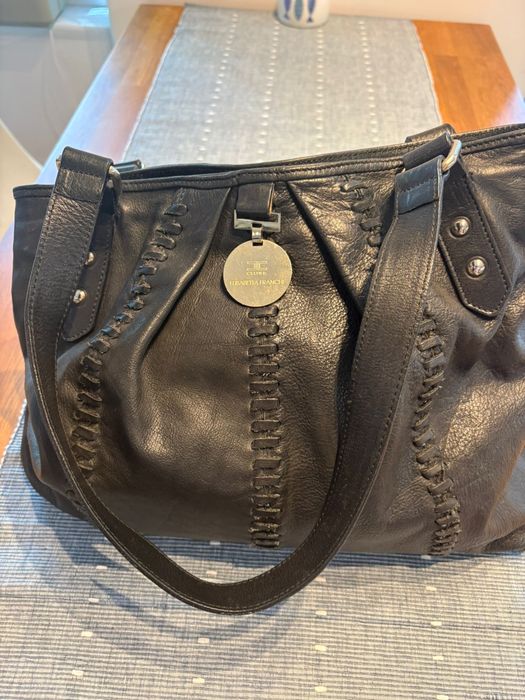 Кожена чанта Elisabetta Franchi