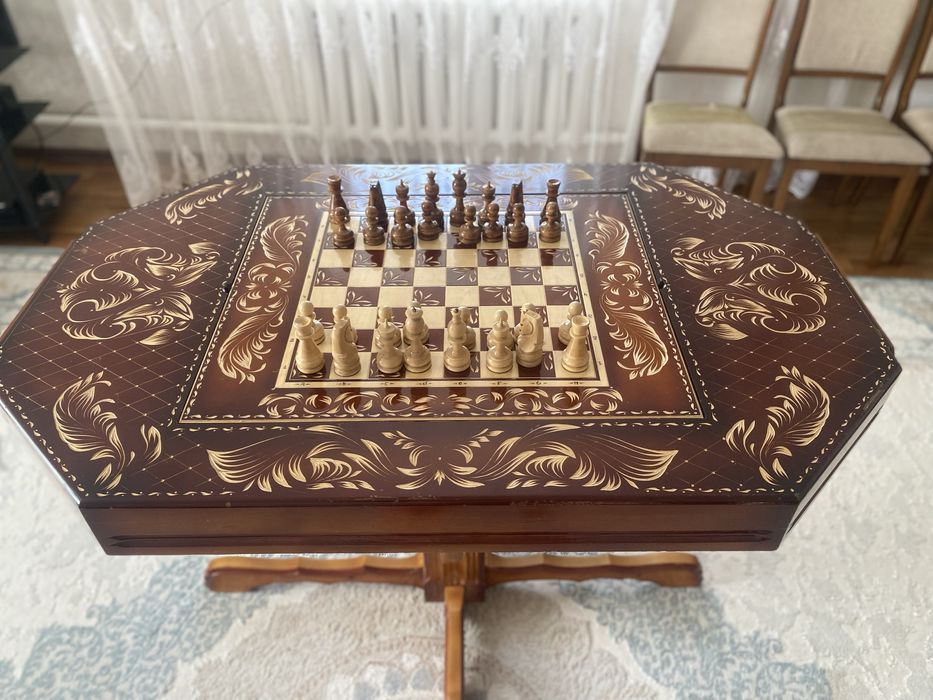 Шахматы нарды стол 2в1
