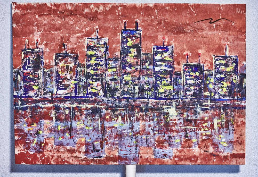 Картина казахстанского  художника, холст, масло 71 х 50 см