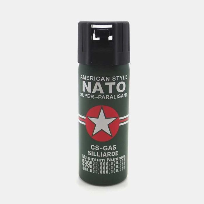 Baston  X8 Cu Lanterna POLICE 3in1 + Spray Nato