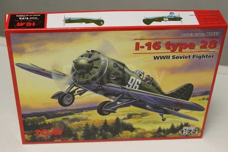 Сборная модель самолета И-16 тип 28  (ICM, 1/72)