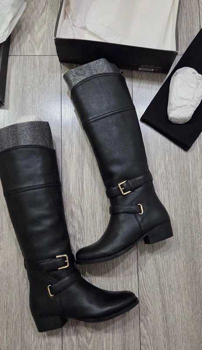 Cizme din piele naturala de calitate, Massimo Dutti, NOI