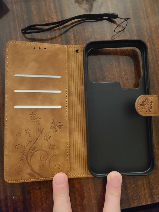 Сгъваем кейс/флип калъф за Xiaomi 17 Pro Max имитация на кожа