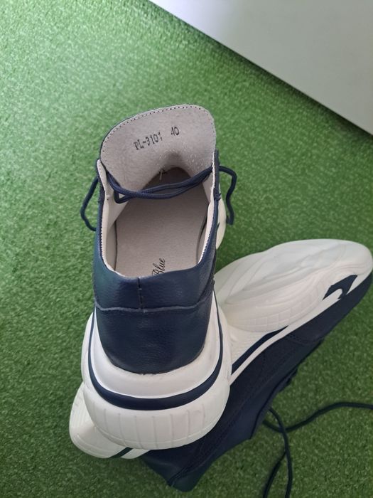 Vind pantofi piele naturala Dora -bleumarin