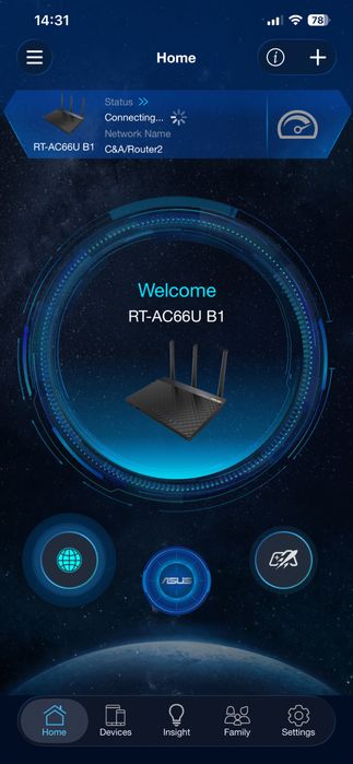 Router Wireless ASUS RT-AC66U B1, AC1750 Dual Band Gigabit, AiMesh