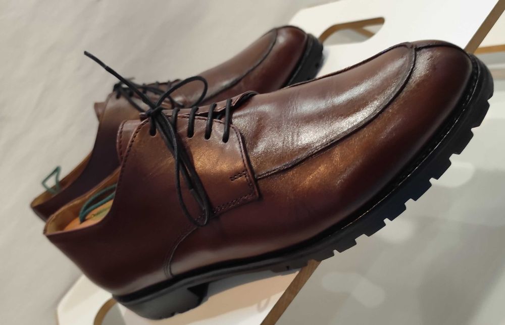 Pantofi derby 43 43.5 split toe KALMAN KALMAN piele naturala moale