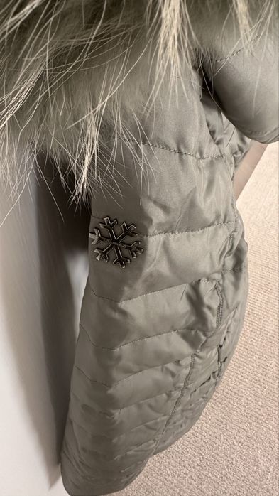 Пальто- пуховик на девочку 122