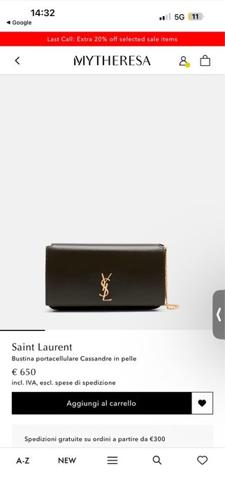 Оригинална чанта YSL
