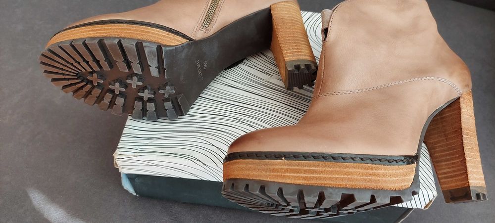 Дамски боти, естествена кожа, р-р 39, НОВИ