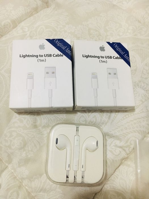 Оригинальные аксессуары для APPLE наушники,