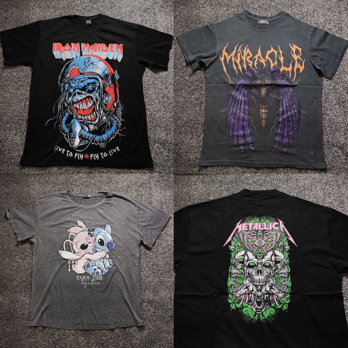 Нова мъжка фланелка Metallica Iron Maiden тениска блуза памук Snitch