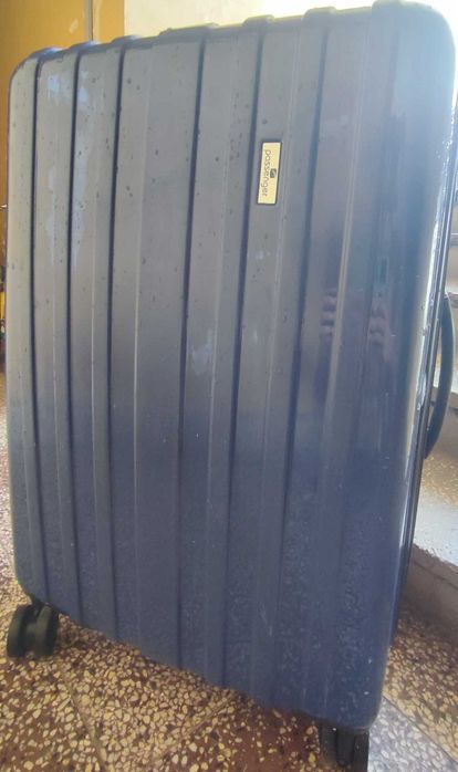 Голям твърд син куфар Passenger Classic 73cm