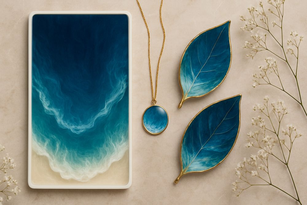 Нетоксична епоксидна смола с ефект на стъкло GLASS DESIGN RESIN