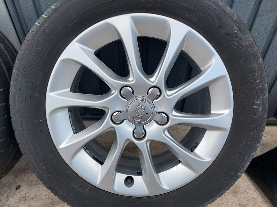 Set jante aliaj originale Audi A3 2012 - 2018 8V0601025BM R16 gaura centrare CB 57.1 mm 6.5 J ET 46