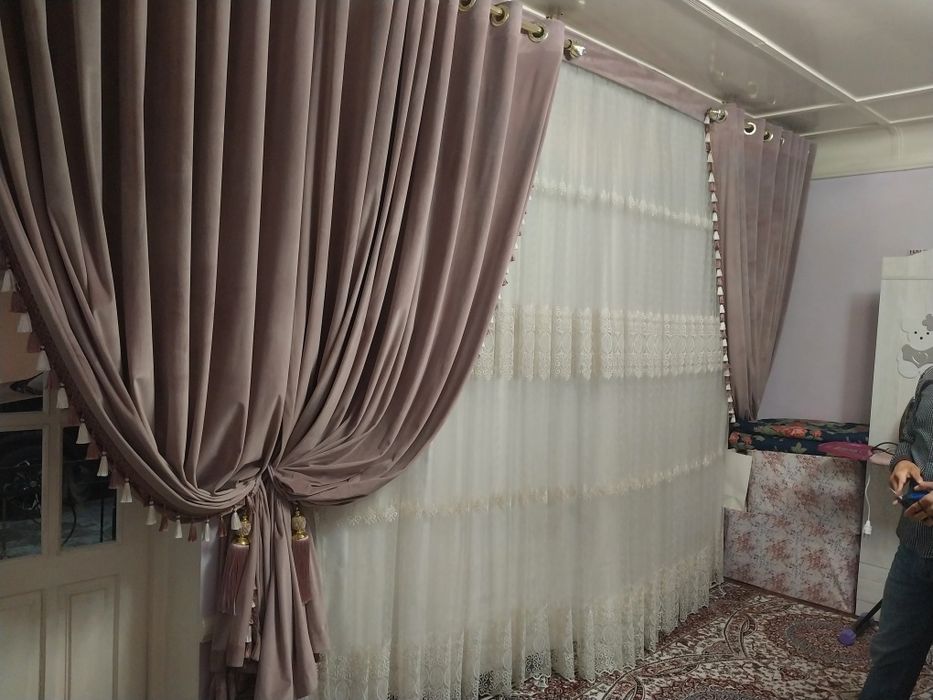 Parda yuvish, Парда ювиш, Elita parda yuvish, Стирка шторы, Ximchistka