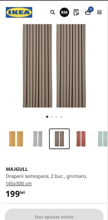 Draperii semiopace Majgull