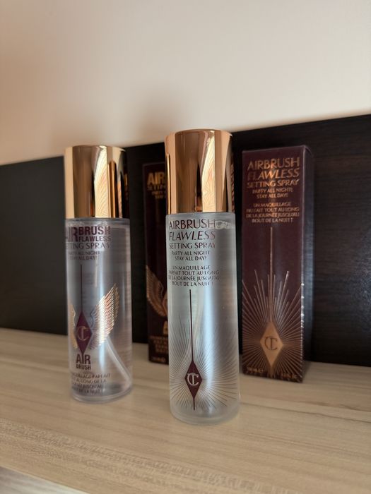 Charlotte Tilbury Airbrush Flawless фиксиращ спрей за грим Setting Spray 100 мл оригинален праймър, Шарлот Тилбъри waterproof 16 часа, нов/стар дизайн