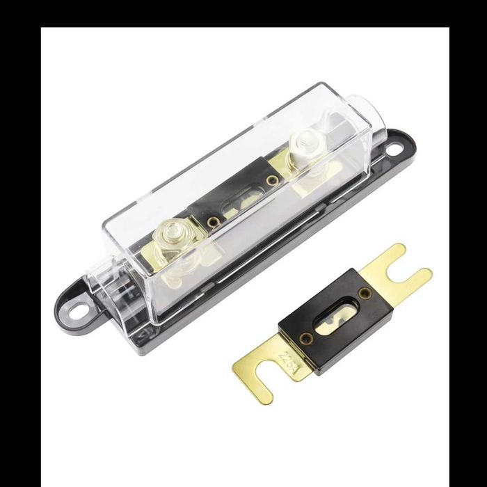 Set Soclu cu Siguranta lamelara ANL  TIP 2 dimensiuni soclu 15.5 X 3.7 X 3.8 cm