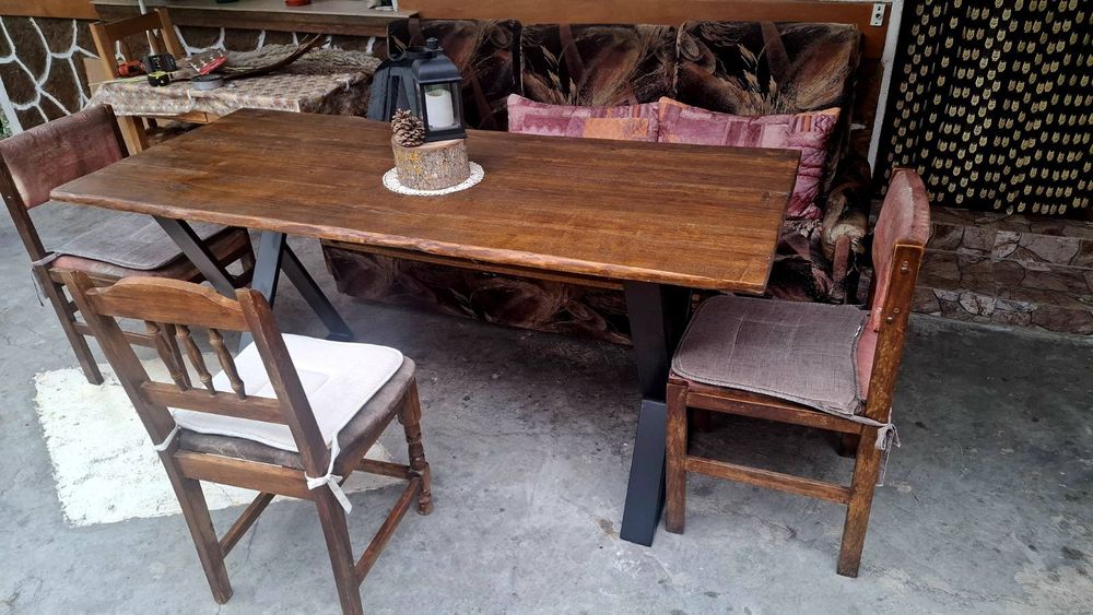 тежка и стабилна желязна основа за маса