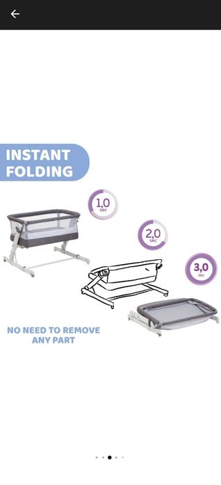 Patut atașabil / co-sleeper Chicco  Next2Me