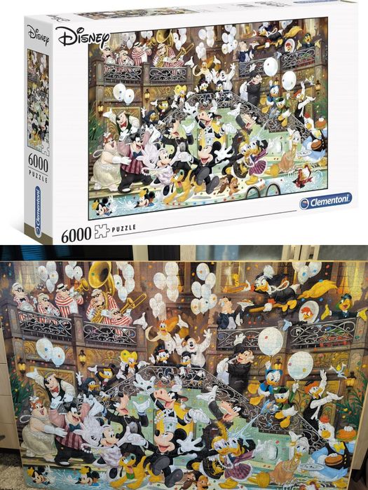 За колекционери нареден и залепен пъзел 6000 части 169 x 119 cm