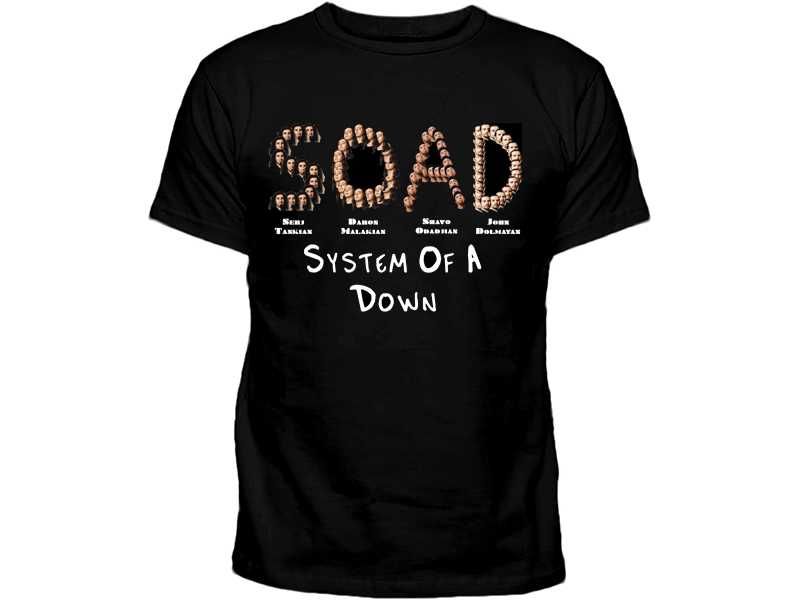 Метъл тениска Систъм ъф ъ Даун System of a Down Модели и размери