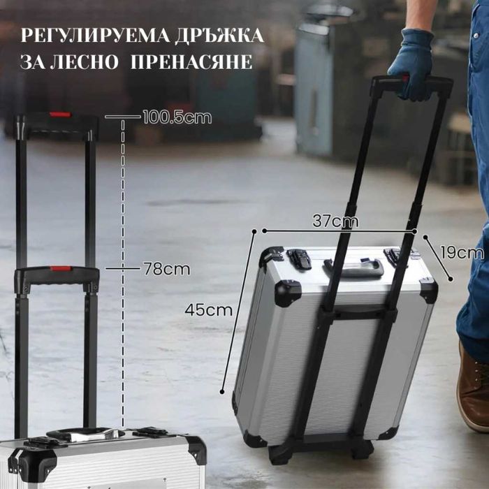 ПРОМОЦИЯ професионален куфар с инструменти 409 части