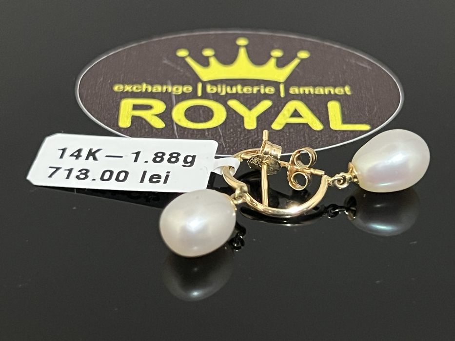 Bijuteria Royal CB : Cercei dama aur 14K  1,88 grame