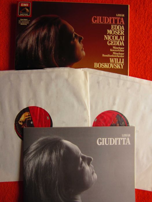 vinil Lehar -Giuditta -Edda Moser,Nicolai Gedda-Germany 1985 impecabil