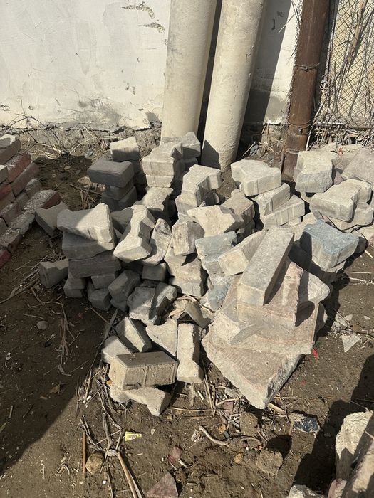 Ракуш кызыл тас брусчатка отход