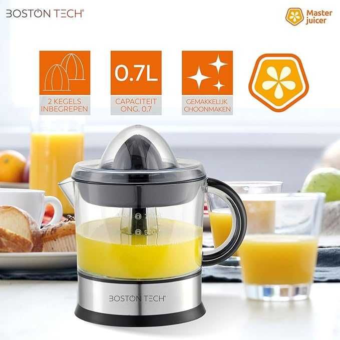 Електрическа сокоизстисквачка за цитруси Boston Tech MasterJuicer, 40W