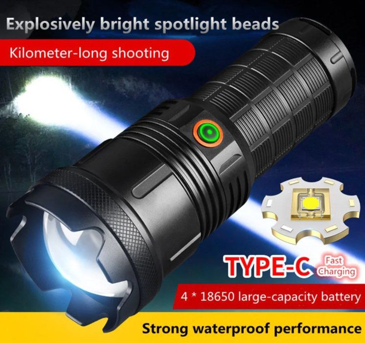 Фонарь мощный дальнобойные Оригинал!