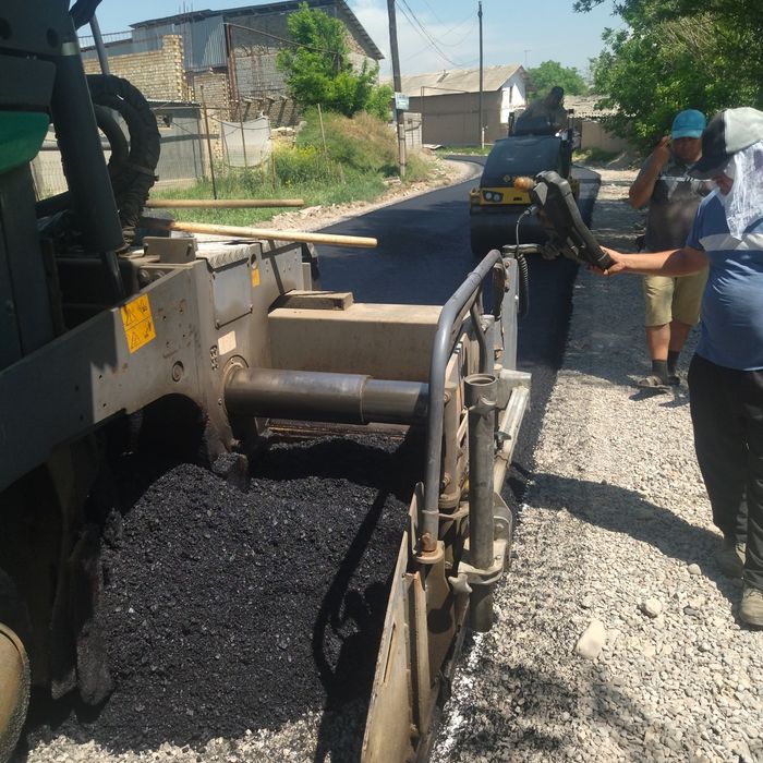Asfalt yotqizish va latok  bardiyor ustanovka