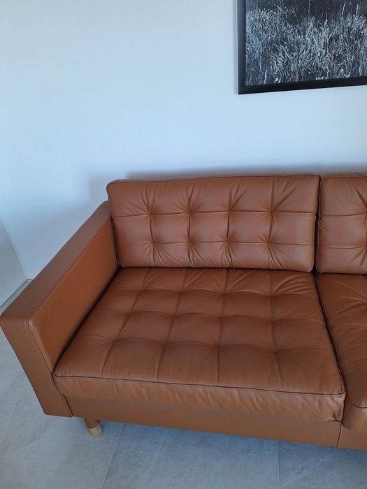 Като нов - Кожен диван IKEA LANDSKRONA