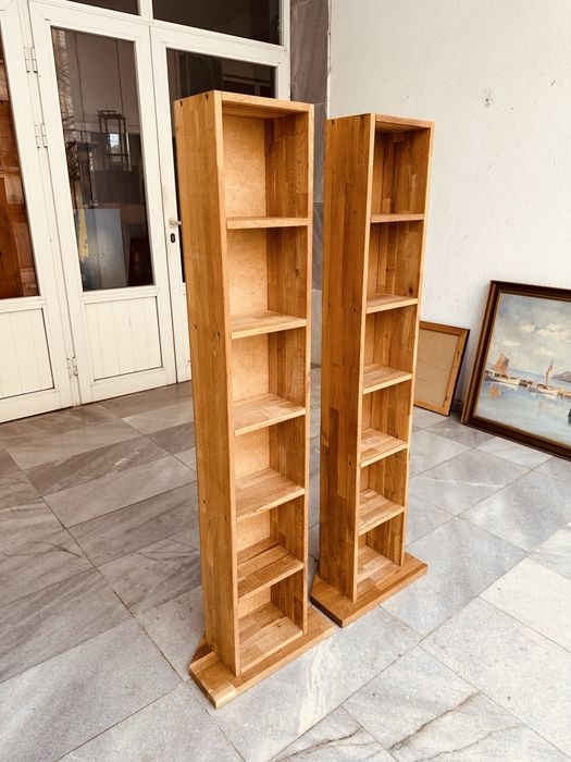 Две шведски  етажерки – масивен дъб, скандинавски стил