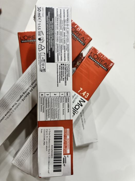 Vopsea L'Oreal Professionnel Majirel 7.43 Blond Aramiu Auriu