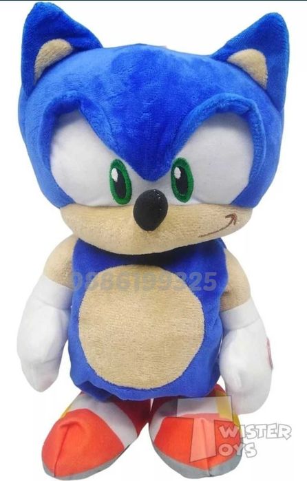 Музикална Плюшена играчка ходещ Соник, Музикален и движещ