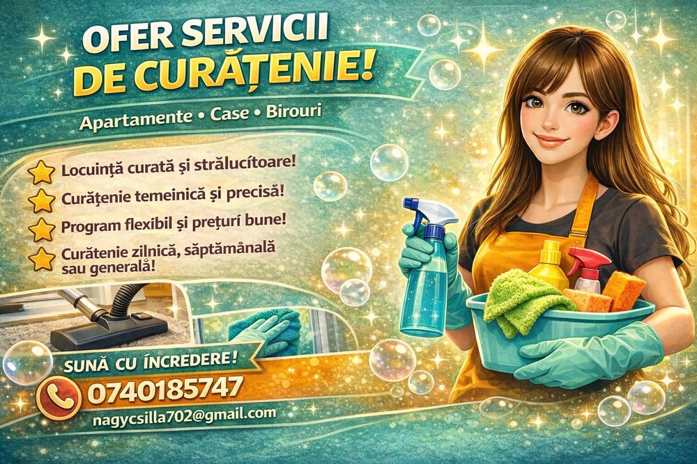 Ofer servicii de curatenie!