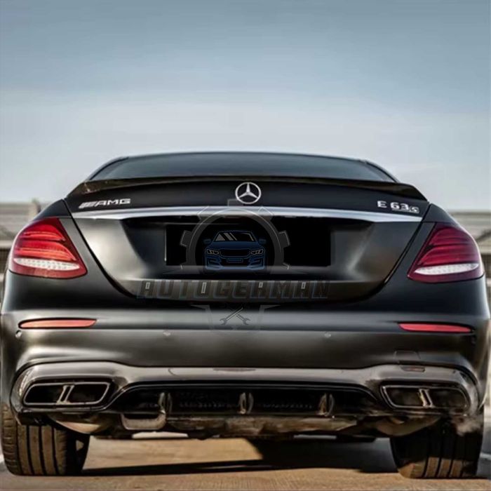 Лип спойлер за багажник C63S style  Mercedes E class W213 черен гланц
