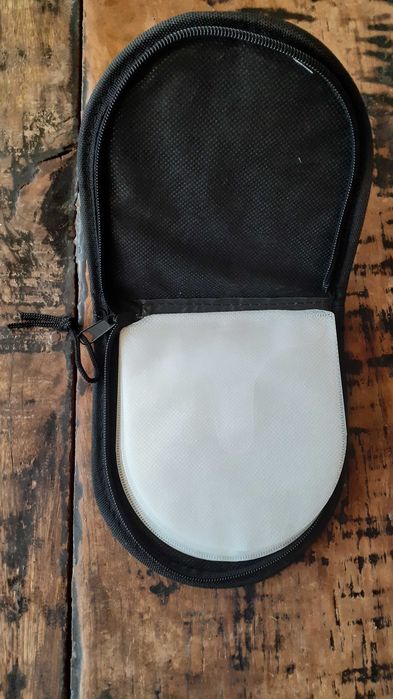 калъф за дискове CD case метал и кожа