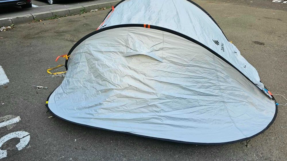Cort de camping instant 3 locuri, 2 Seconds Fresh & Black