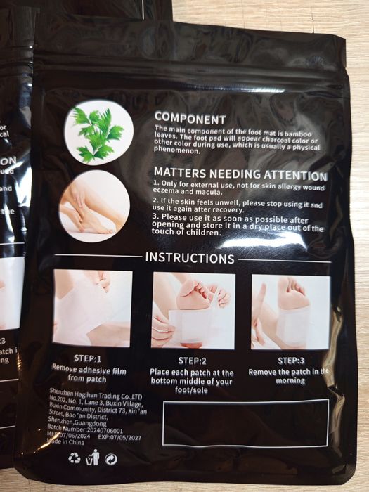 Детокс пластири за крака